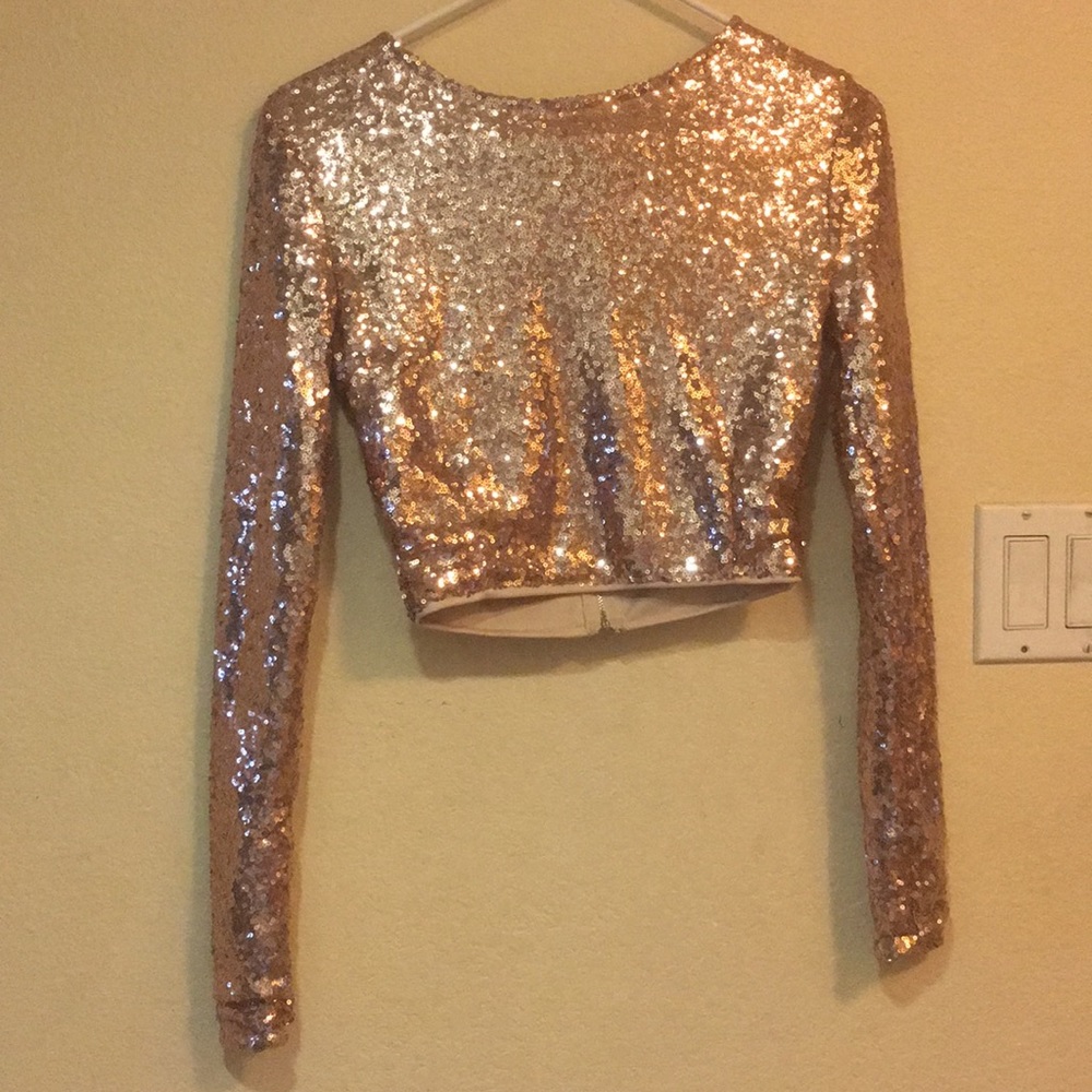 Sparkly Cropped Shirt